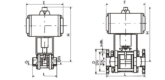 GUQ氣動真空球閥結構圖- 上海昆煉閥門制造有限公司 GUQ氣動真空球閥結構圖- 上海昆煉閥門制造有限公司
