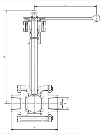DQ11F、DQ61F低溫球閥結構圖- 上海昆煉閥門制造有限公司 DQ11F、DQ61F低溫球閥結構圖- 上海昆煉閥門制造有限公司