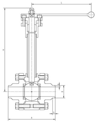 DQ61F焊接式低溫球閥結構圖- 上海昆煉閥門制造有限公司 DQ61F焊接式低溫球閥結構圖- 上海昆煉閥門制造有限公司