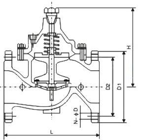 800X自力式壓差旁通閥結(jié)構(gòu)圖- 上海昆煉閥門制造有限公司 800X自力式壓差旁通閥結(jié)構(gòu)圖- 上海昆煉閥門制造有限公司