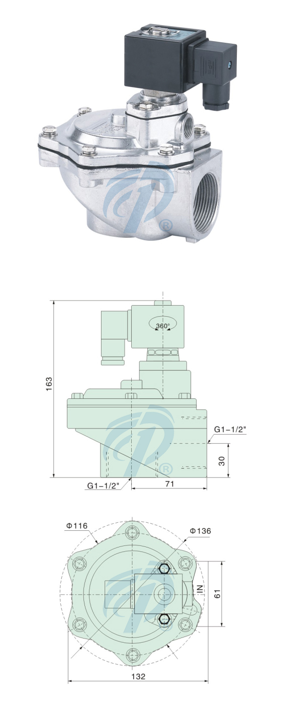 KLA-Z-40S直角式除塵脈沖閥尺寸規(guī)格