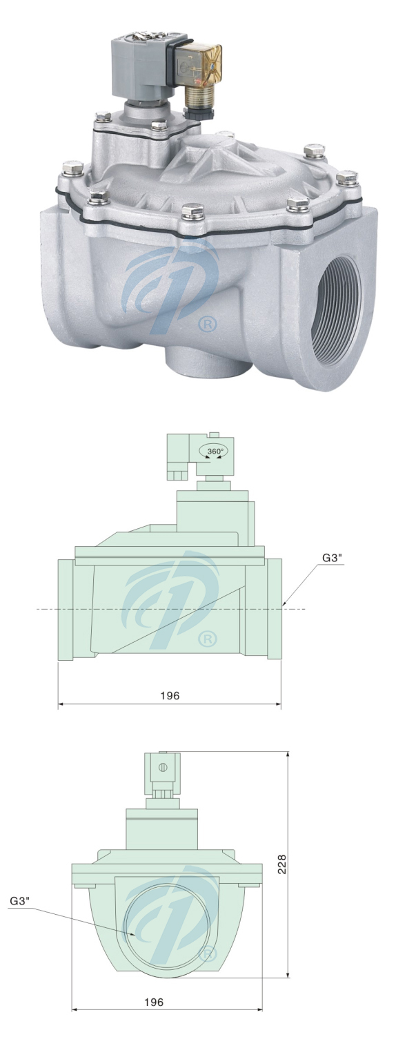 直通式布袋除塵閥尺寸規格