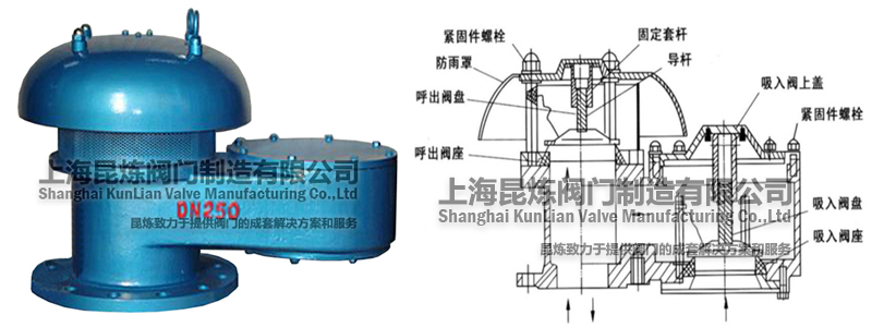 QHXF-88全天候防凍呼吸閥結構圖- 上海昆煉閥門制造有限公司 QHXF-88全天候防凍呼吸閥結構圖- 上海昆煉閥門制造有限公司