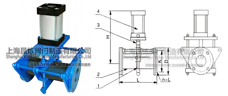 GJ641X-6C氣動奧襯管夾閥結(jié)構(gòu)圖- 上海昆煉閥門制造有限公司 GJ641X-6C氣動奧襯管夾閥結(jié)構(gòu)圖- 上海昆煉閥門制造有限公司