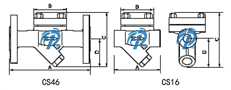 CS46鑄鋼法蘭膜盒式蒸汽疏水閥結構圖- 上海昆煉閥門制造有限公司 CS46鑄鋼法蘭膜盒式蒸汽疏水閥結構圖- 上海昆煉閥門制造有限公司