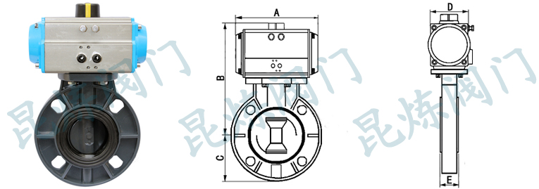 D671S氣動(dòng)塑料蝶閥結(jié)構(gòu)圖- 上海昆煉閥門(mén)制造有限公司 D671S氣動(dòng)塑料蝶閥結(jié)構(gòu)圖- 上海昆煉閥門(mén)制造有限公司