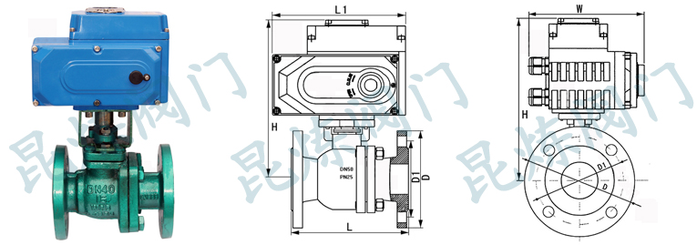 Q941F46電動(dòng)襯氟球閥結(jié)構(gòu)圖- 上海昆煉閥門制造有限公司 Q941F46電動(dòng)襯氟球閥結(jié)構(gòu)圖- 上海昆煉閥門制造有限公司