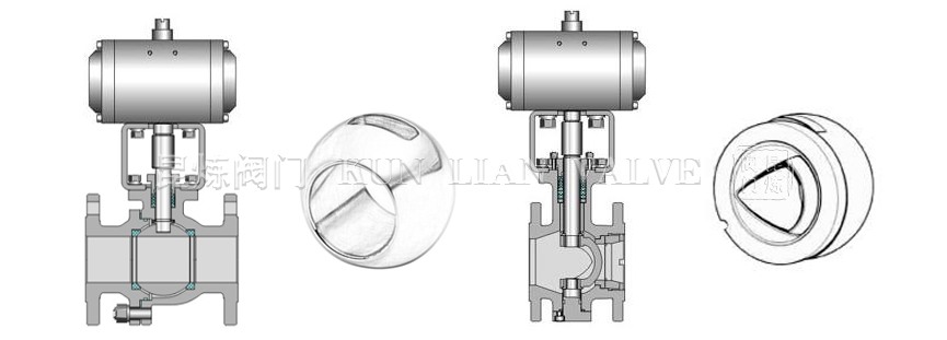 氣動球閥O型球芯和V型球芯區(qū)別 氣動球閥O型球芯和V型球芯區(qū)別