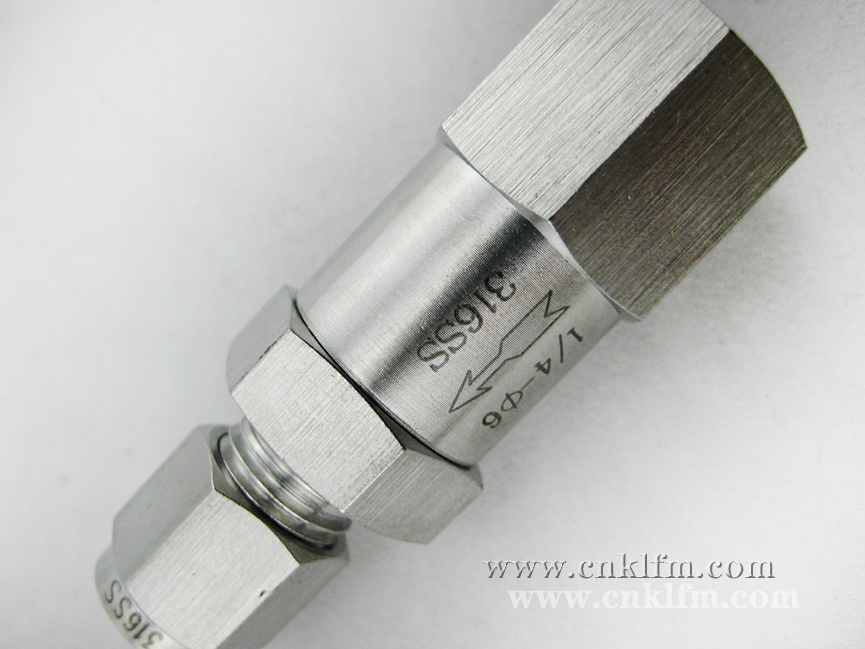 卡套式止回閥- 上海昆煉閥門制造有限公司 卡套式止回閥- 上海昆煉閥門制造有限公司