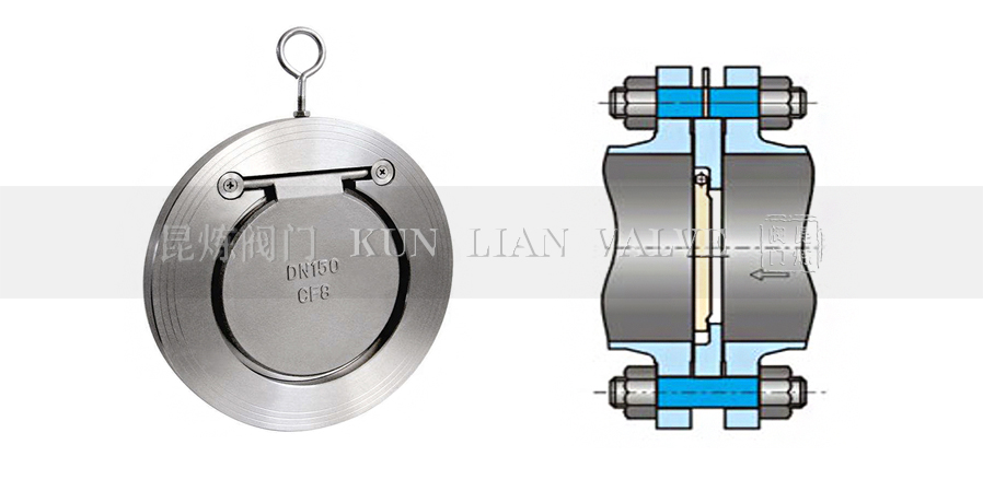 H74W單瓣旋啟式對夾止回閥安裝示意圖- 上海昆煉閥門制造有限公司 H74W單瓣旋啟式對夾止回閥安裝示意圖- 上海昆煉閥門制造有限公司