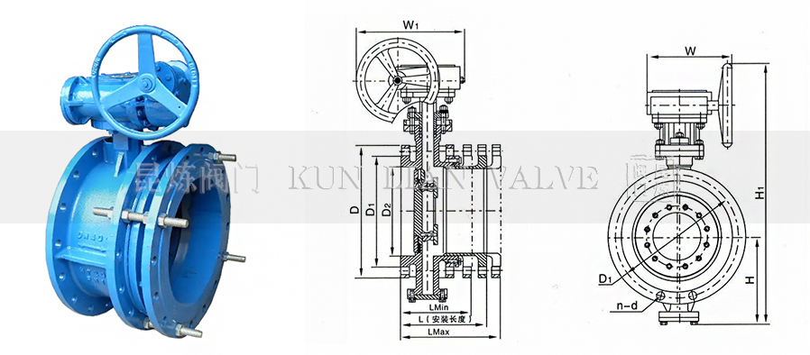 法蘭伸縮蝶閥結(jié)構(gòu)圖- 上海昆煉閥門制造有限公司 法蘭伸縮蝶閥結(jié)構(gòu)圖- 上海昆煉閥門制造有限公司