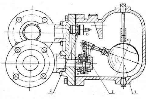 FT43杠桿式疏水閥結(jié)構(gòu)圖 FT43杠桿式疏水閥結(jié)構(gòu)圖